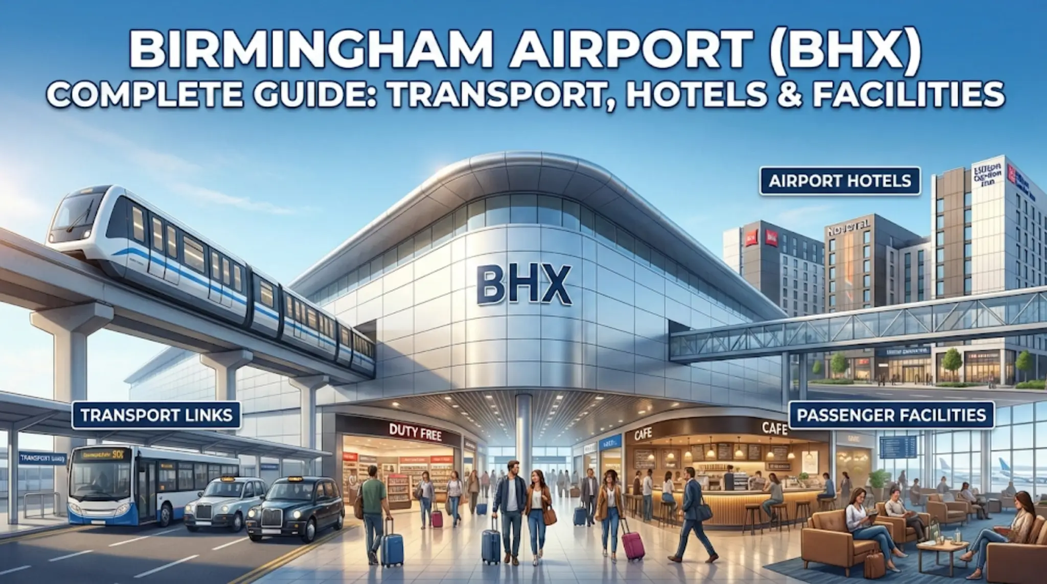 Birmingham Airport (BHX) Complete Guide Transport, Hotels & Facilities - good flights