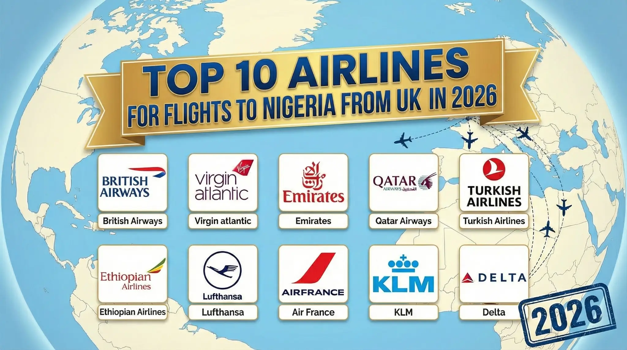 Top 10 Airlines for Flights to Nigeria From UK in 2026 - good flights