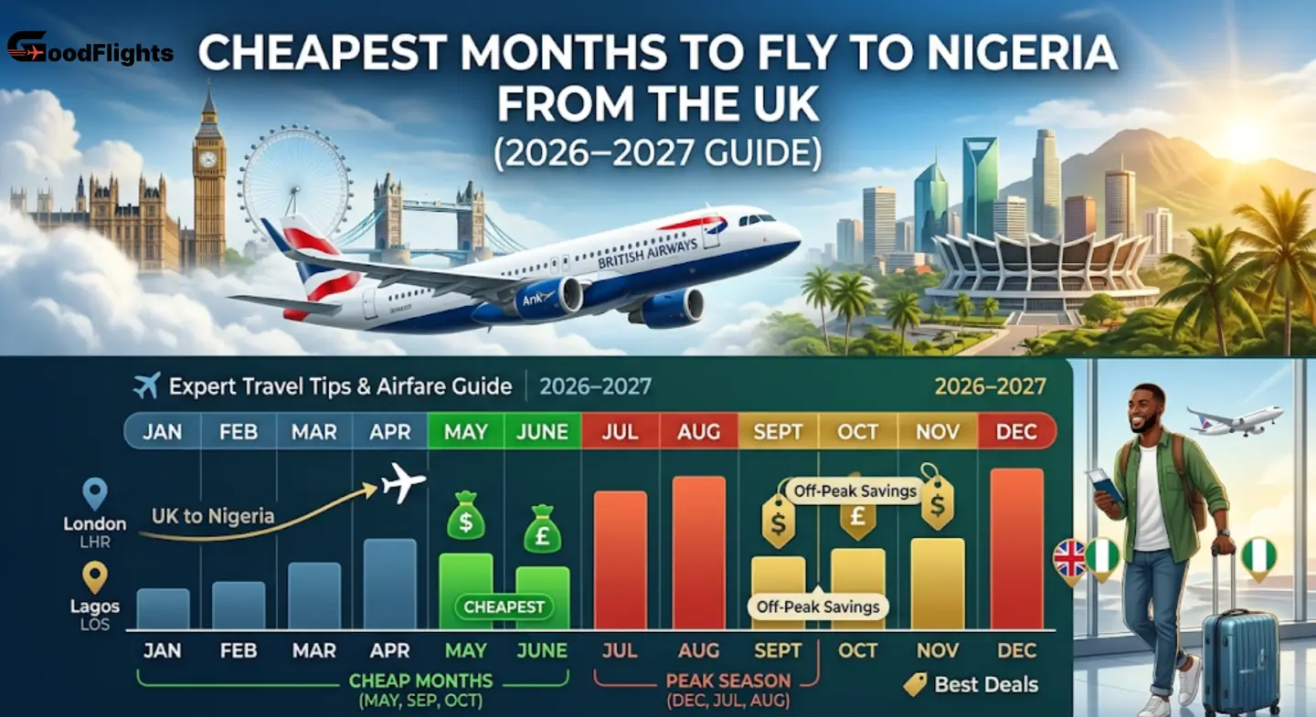 Cheapest Months to Fly to Nigeria from the UK - good flights
